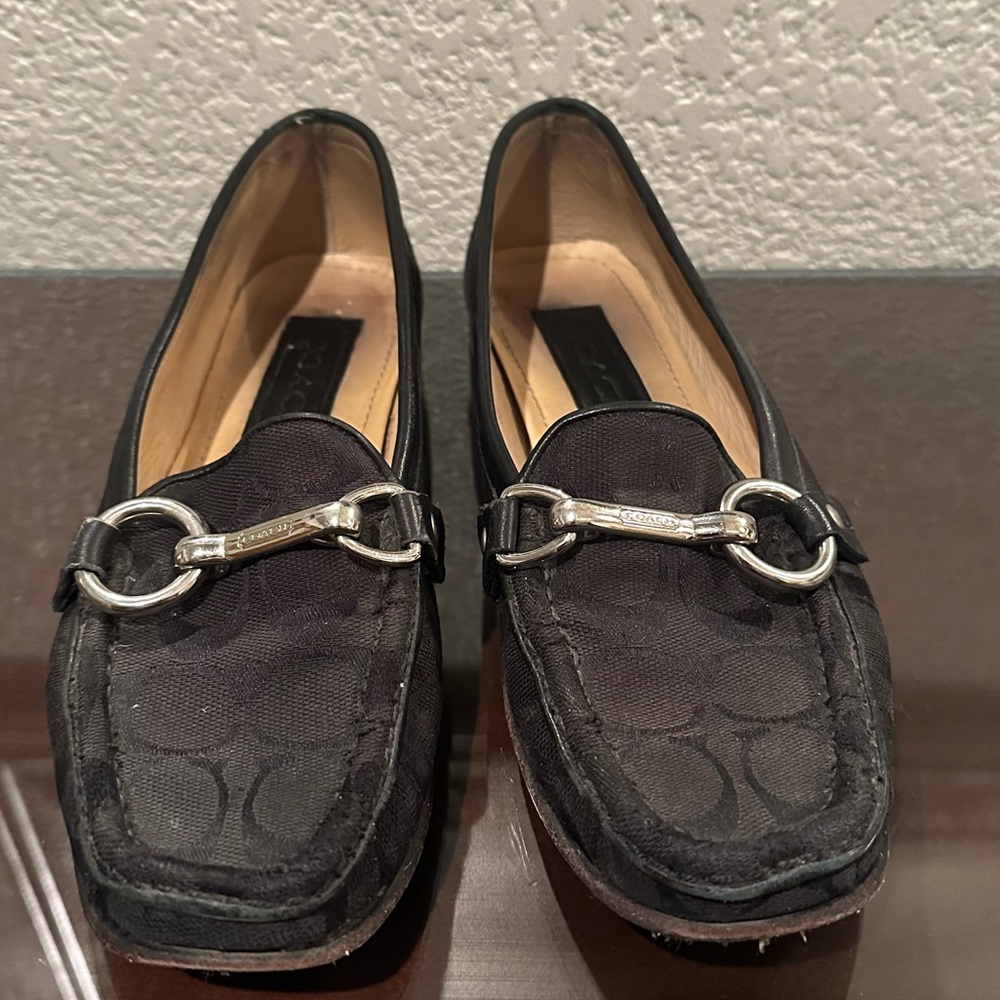 Coach Black Signature Esther Horsebit Loafers - Picture 3 of 16